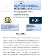 Formulation and in Vitro Evaluation of Nifedipine Immediate and Sustained Release Encapsulated Mini Tablets