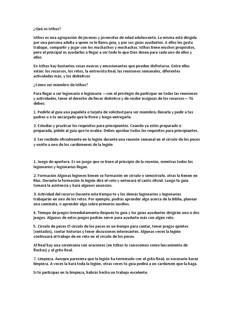 Qué Es Icthus | PDF
