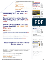 6-10 Telecentre Entrepreneur Course Answer Key 2020 - Any Time Tips