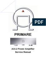 Primare: A33.2 Power Amplifier Service Manual