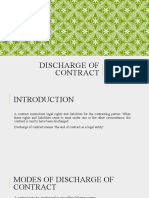 Discharge of Contract