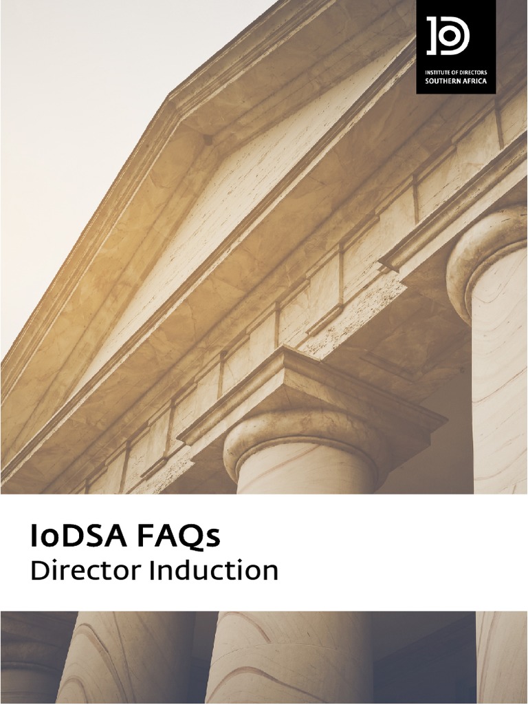 Iodsa Faqs: Director Induction | Download Free PDF | Governance
