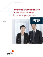 Corporate Governance in The Boardroom: A Practical Perspective