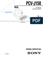 Service Manual: PCV-J150