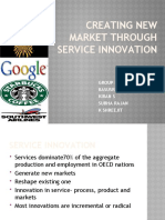 Creating New Market Through Service Innovation: Group Number-7 Basusree Bhattacharya Kiran S Subha Rajan K Shreejit