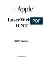 Laserwriter Ii NT: User'S Manual