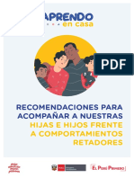 Recomendaciones para Acompañar A Nuestras Hijas e Hijos Frente A Comportamientos Retadores