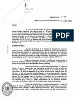 Decreto nuevas medidas sanitarias en Santa Fe - 3 septiembre 2021