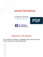 Numerical Derivatives: Dr. Marco B. Enríquez