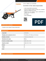 Carretilla 4.5 ft3, Llanta Imponchable: CÓDIGO: 10233 CLAVE: CAT-45FF