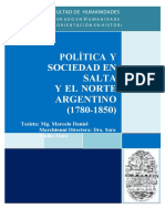 ANALIZANDO Practo 5 Política y Sociedad en Salta y El Norte Argentino (1780 -1850), Eucasa, Fondo Editorial de La Secretaría de Cultura de La Provincia de Salta,