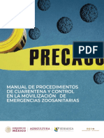 Manual de Procedimientos de Cuarentena y Control en La Movilizaci N
