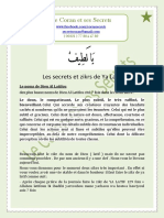 Secrets Et Zikrs de Ya Latif