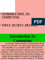 Introduction To Computing