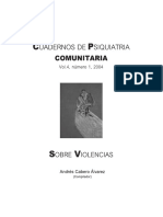 Cuadernos de Psiquiatría Comunitaria (Vol. 4, #1, 2004) - Sobre Violencias