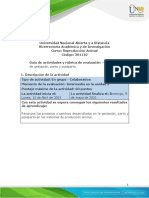 Guía de Actividades y Rúbrica de Evaluación - Unidad 3 - Paso 3 - Análisis de Gestación, Parto y Postparto