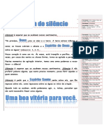 O poder do silêncio para acalmar os sentimentos