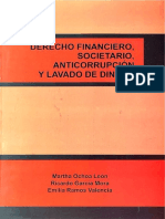 Derecho Financiero, Societario, Anticorrupción y Lavado de Dinero