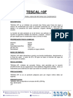 Tescal-10f Hoja Tecnica PDF