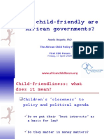 ACERWC 1st CSO Forum Child Friendliness Presentation