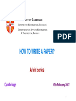 HowTo Write A Paper