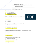 Soal Pre Dan Post Test in House Training Pencegahan Dan Pengendalian Infeksi (Ppi) Rsi Pku Muhammadiyah Tegal Periode Tahun 2018