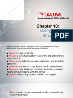 BUS100 Chapter 10 - Managing Stress