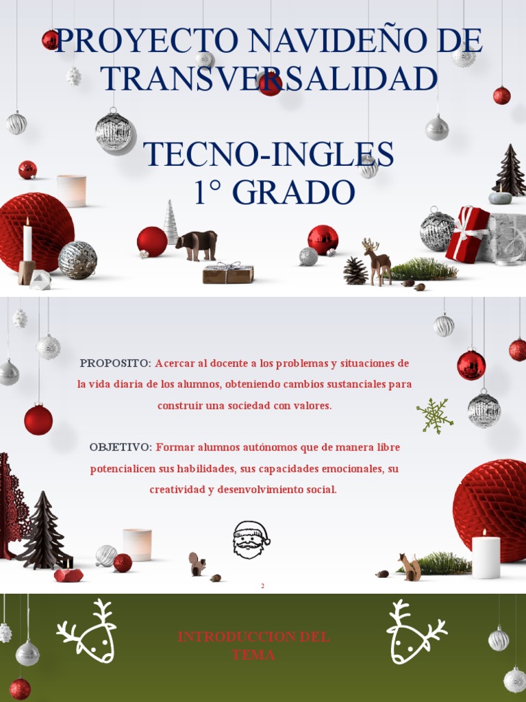 Proyecto Navideño Tecno-Ingles | PDF | Arte