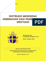 Seri Dokumen Gerejawi No 2 Instruksi Mengenai Kebebasan Dan Pembebasan Kristiani 1