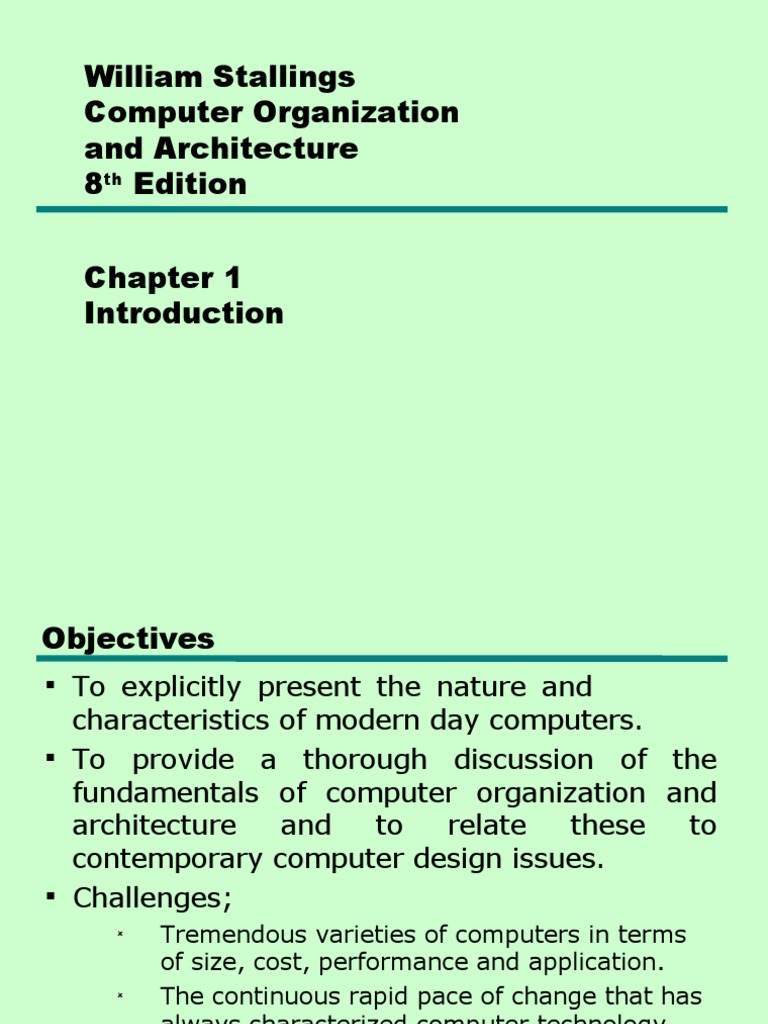 William Stallings Computer Organization and Architecture 8 Edition ...