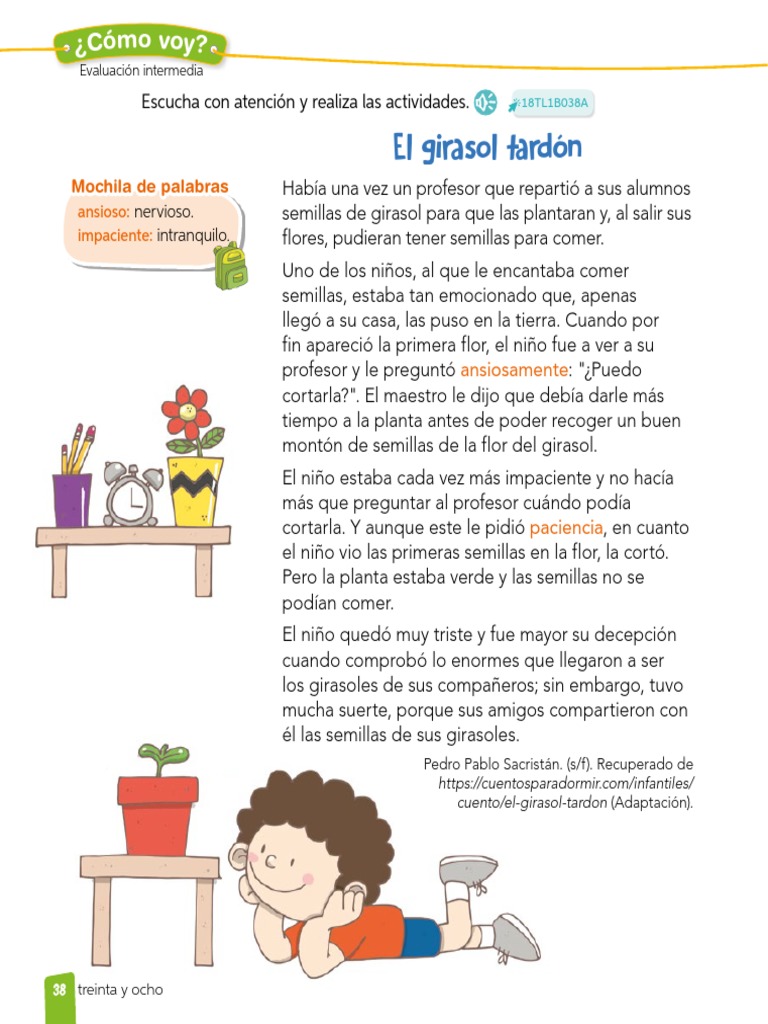 Lectura El Girasol Tardón | PDF