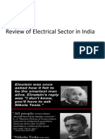 Review of Electrical Sector in India