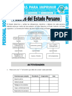 Ficha Poderes Del Estado Peruano para Cuarto de Primaria