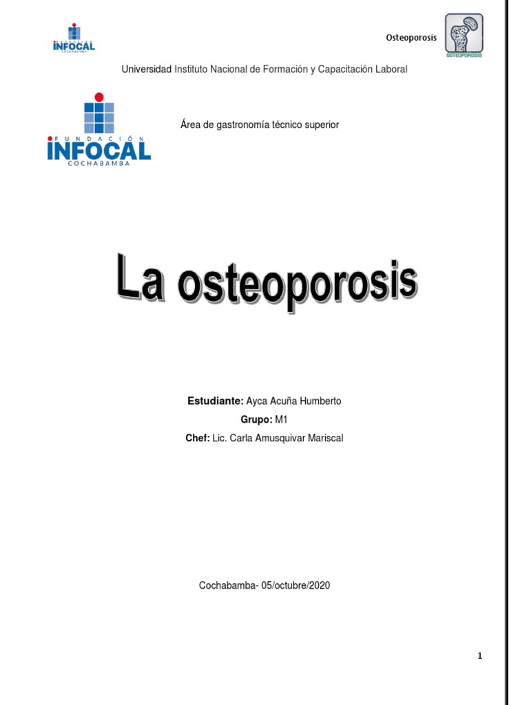Guía sobre la Osteoporosis y su Tratamiento | PDF | Osteoporosis | Hueso