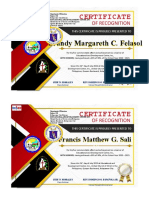 Certificate: Brandy Margareth C. Felasol