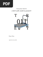 A First YeaR CoursE in GeometrY Evan Chen 2019