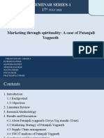 Seminar Series-1: Marketing Through Spirituality: A Case of Patanjali Yogpeeth