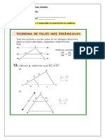 9º Matemática Teorema de Tales Nos Triângulos 13 - 05