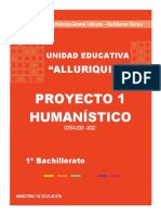 1 Proyecto Humanístico - 1° Bachillerato