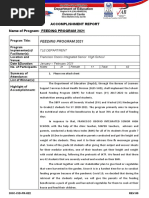 Accoplishment Report Feeding Program Jan Feb20