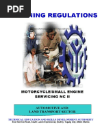 TR - Motorcycle Small Engine Servicing NC II