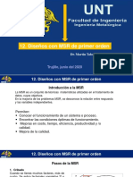 Diseños MSR Primer Orden