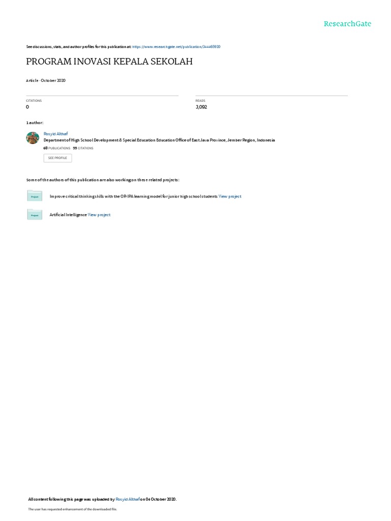 Innovation Program Principal | PDF