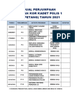 Jadual Pelaksanaan Latihan Kawad Kaki