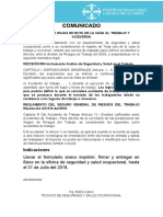 COMUNICADO rutas