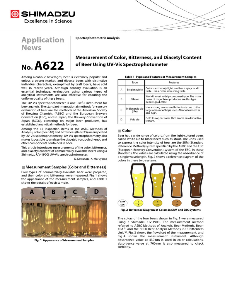 Colorimetria Cerveza | Download Free PDF | Spectrophotometry | Beer