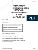 Program Directory For ENOVIA® Digital Enterprise Solutions ENOVIA Portfolio Enovia Version 1 Release 5 For Use With AIX, HP-UX, IRIX, Solaris