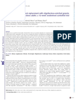 The Efficacy of Daily Snack Replacement With Oligofructose Enriched Granola Bars in Overweight and Obese Adults A 12 Week Randomised Controlled Trial