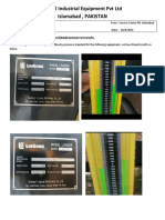 Rawal Industrial Equipment PVT LTD Islamabad, PAKISTAN: Subject: Two Equipment Blowby Pressure Test Results