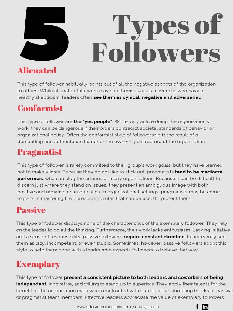 Types Of Followers Pdf Pdf